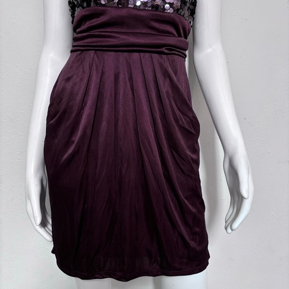 Speechless Strapless Purple sequin formal / prom dress Size 9 - Picture 3 of 6